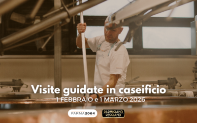 Domenica 1° febbraio: visita guidata al caseificio Parma2064 con degustazione di Parmigiano Reggiano